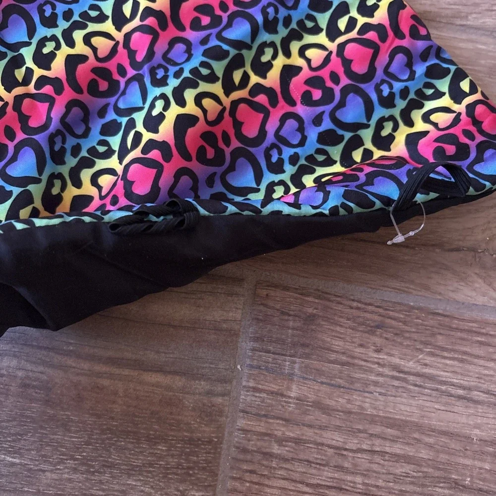 Build-A-Bear‎ Sleeping Bag Hearts Leopard Print Neon 16.25